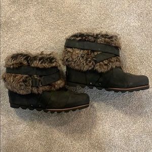Sorel Joan of Arctic wedge ankle boots